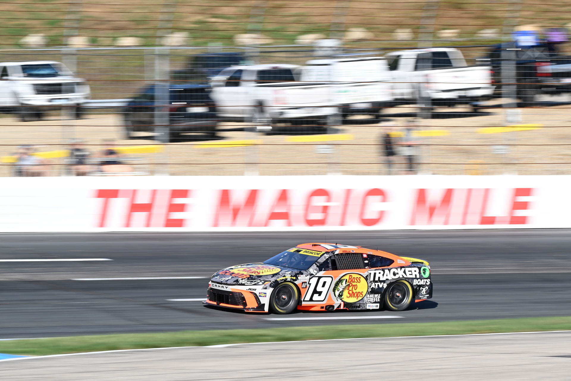 Chase Briscoe (19) during practice in the Mobil 1 301 at New Hampshire. Source: Imagn