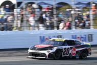 Christopher Bell driving the #20 Joe Gibbs Racing Toyota at NHMS - Source: Imagn