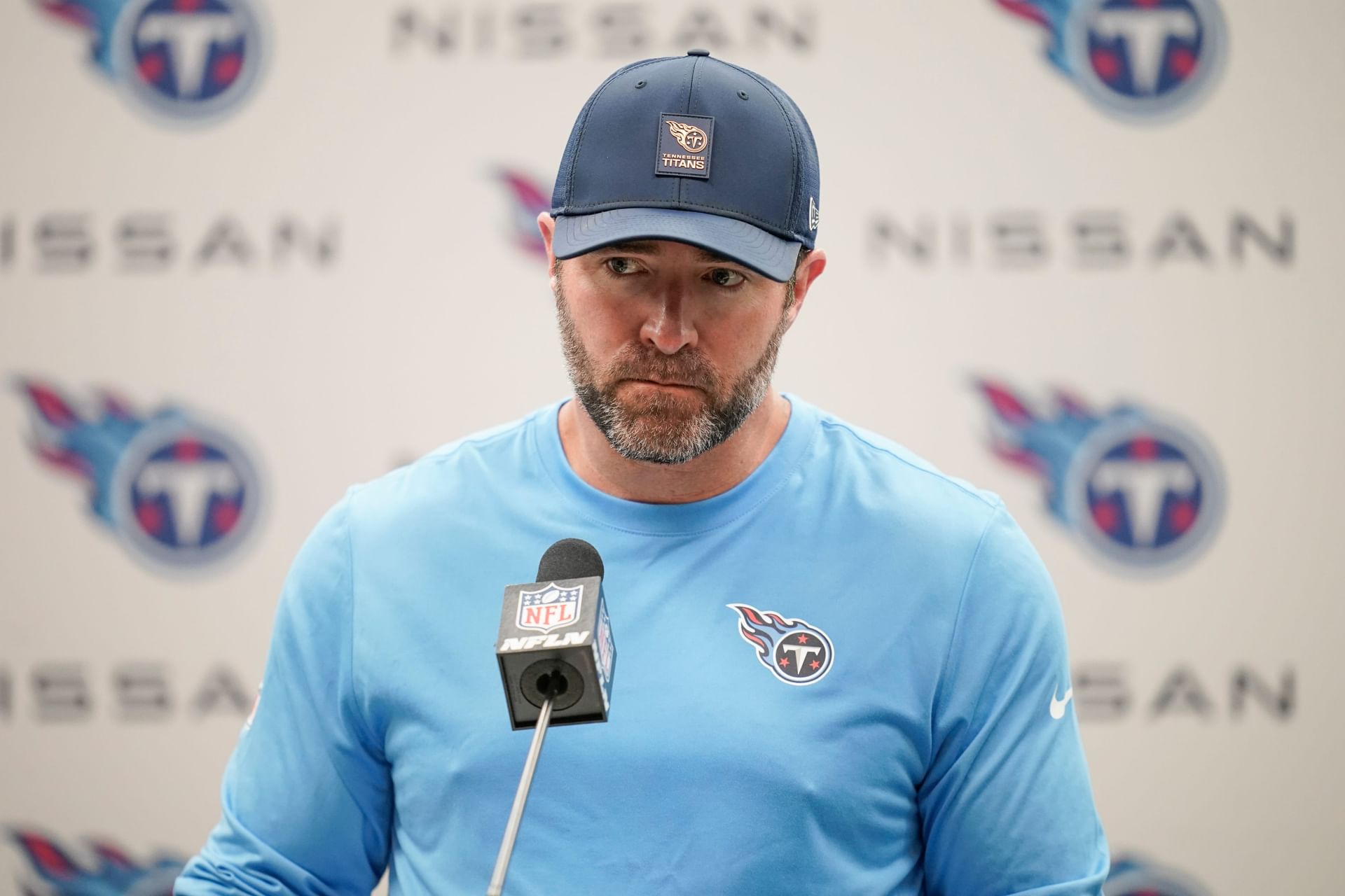 Brian Callahan answers questions at press conference - Source: Imagn