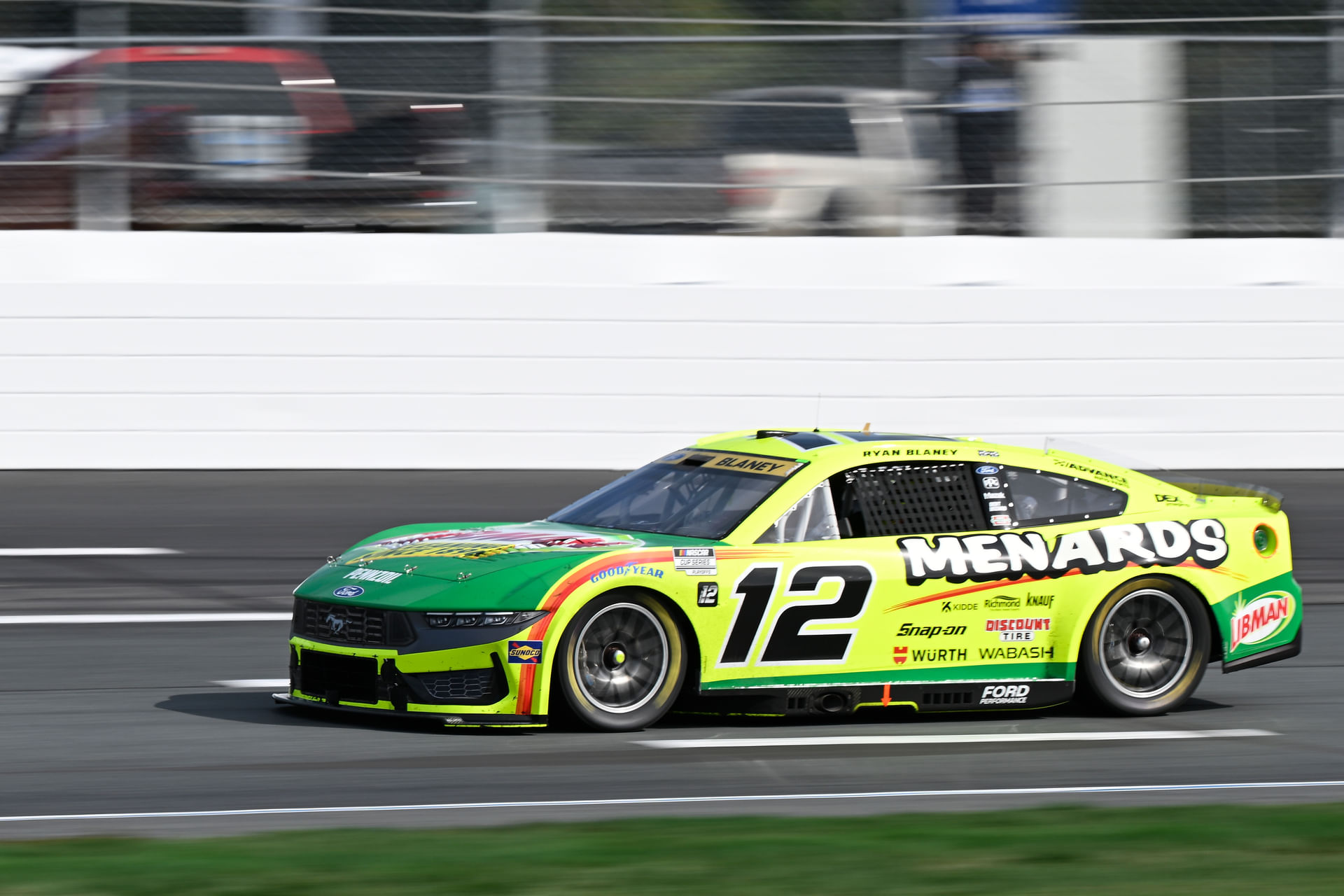 Ryan Blaney drives the #12 Ford Mustang for Team Penske - Source: Imagn