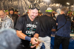 “Win the whole f**** thing!” — Cal Raleigh fires up Mariners after 60th homer and AL West title; Bryce Miller, NHL goalie Joey Daccord react