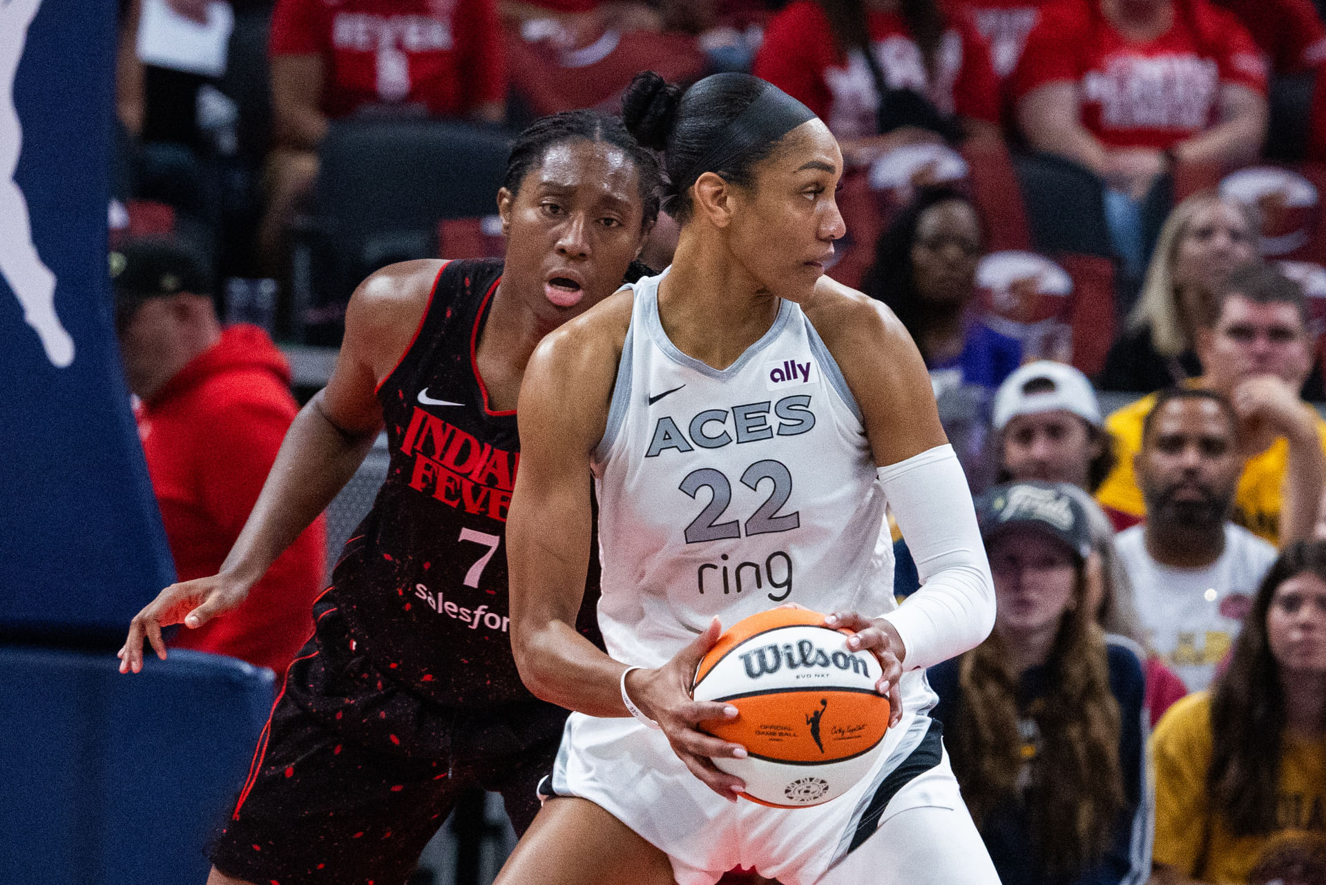 WNBA: Playoffs-Las Vegas Aces at Indiana Fever - Source: Imagn