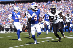 “EARNING EVERY DOLLAR from big contract extension”: NFL fans react as James Cook breaks Bills' all-time rushing TD record vs. Saints