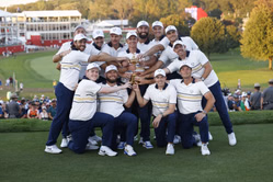 Rory McIlroy and European teammates channel Peaky Blinders in Ryder Cup victory photoshoot