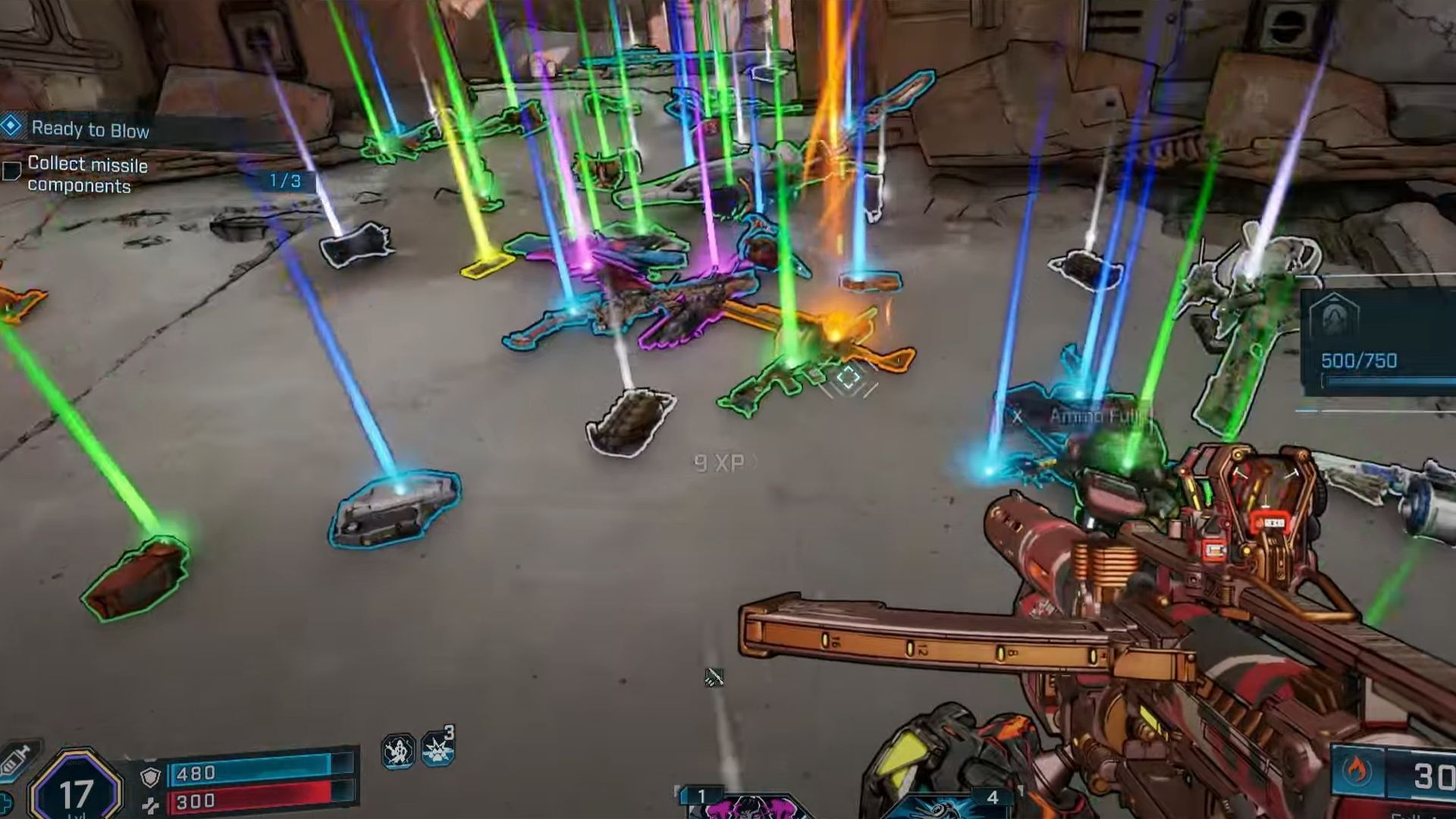 Legendary weapons are not guaranteed to drop from bosses but can be acquired through rigorous farming (Image via Gearbox Games)