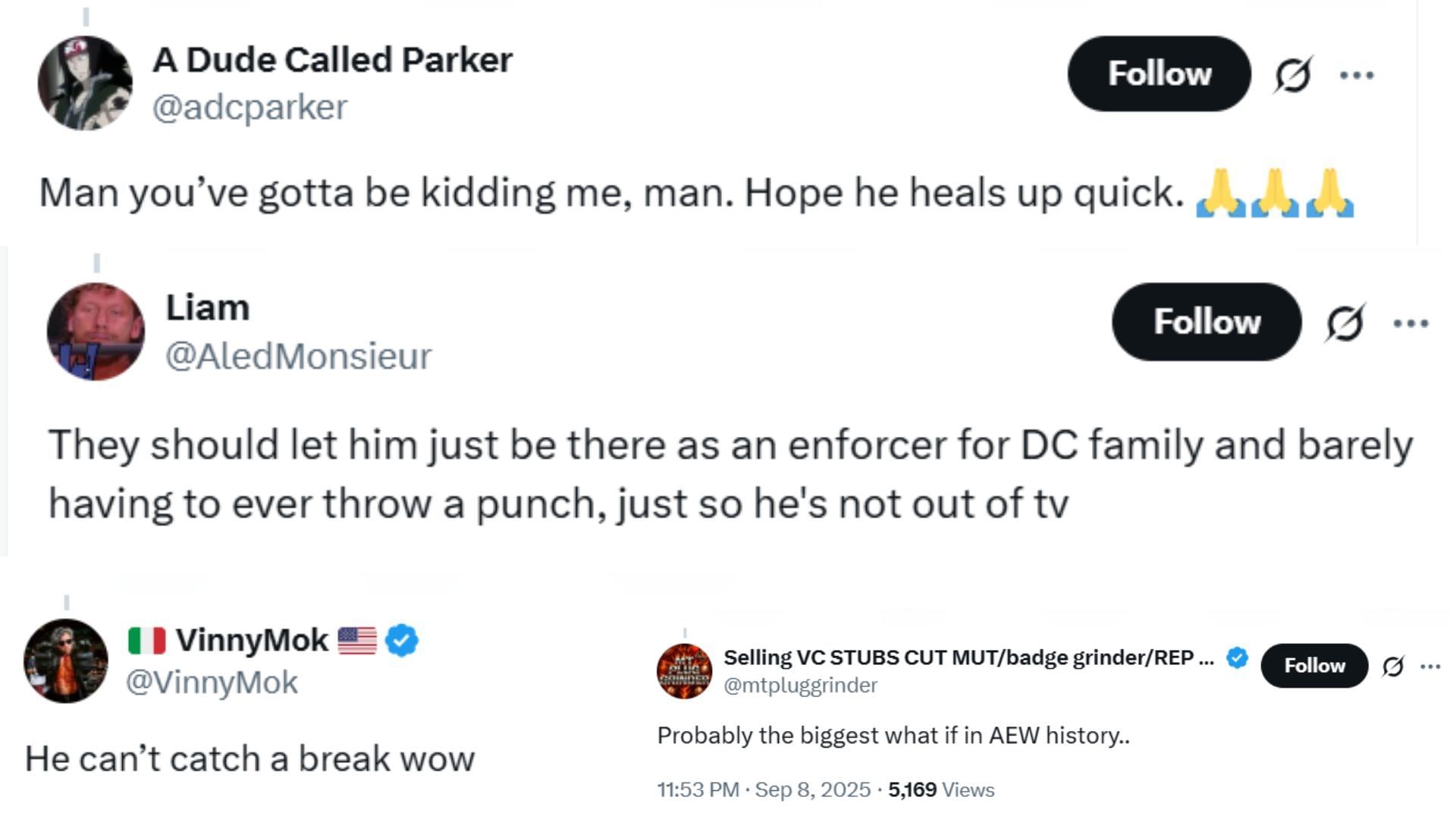 More reactions to Wardlow&#039;s injury [Source: X/Twitter]