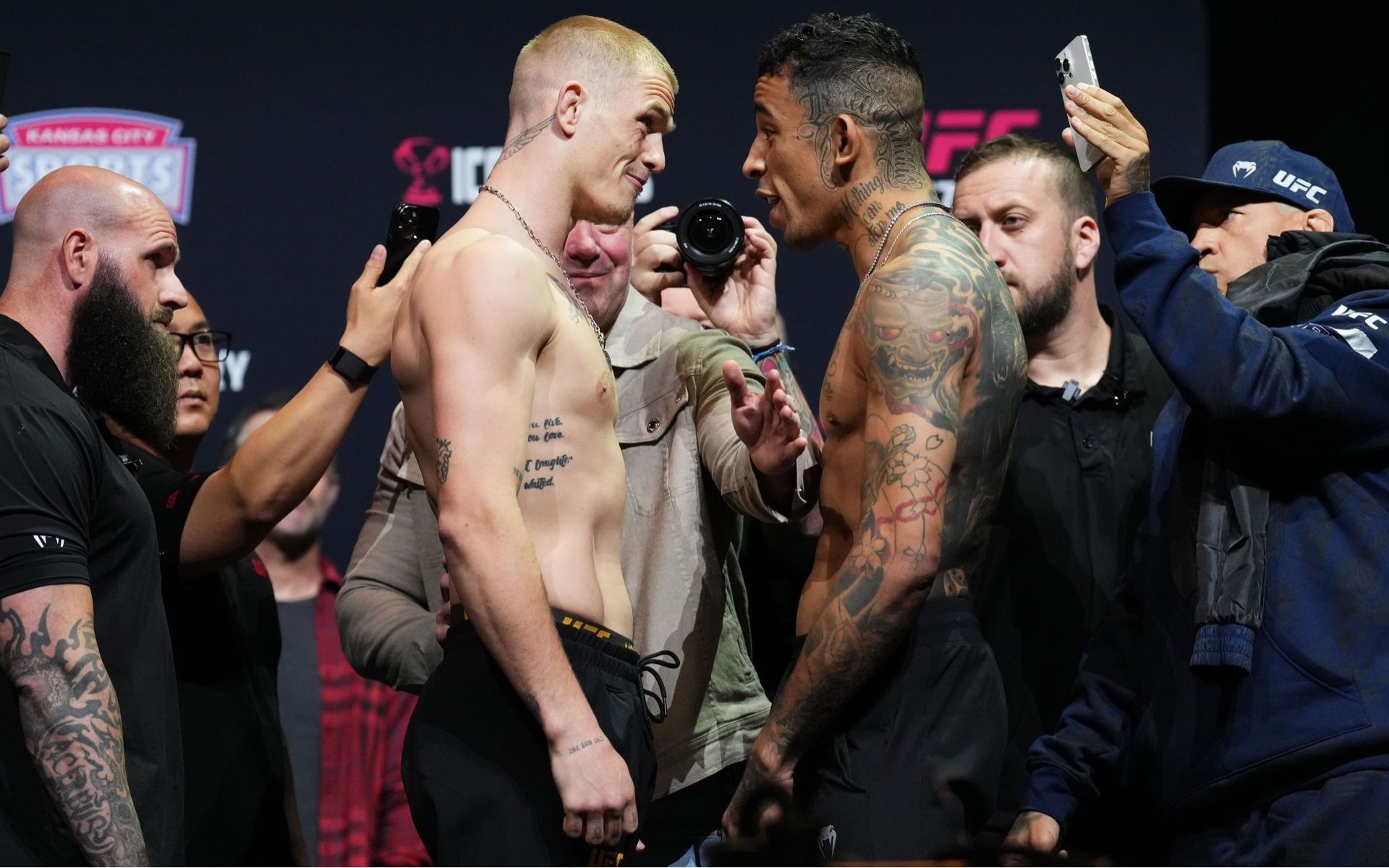 Carlos Prates (right) wants to face Ian Machado Garry (left) again. [Image courtesy: Getty]