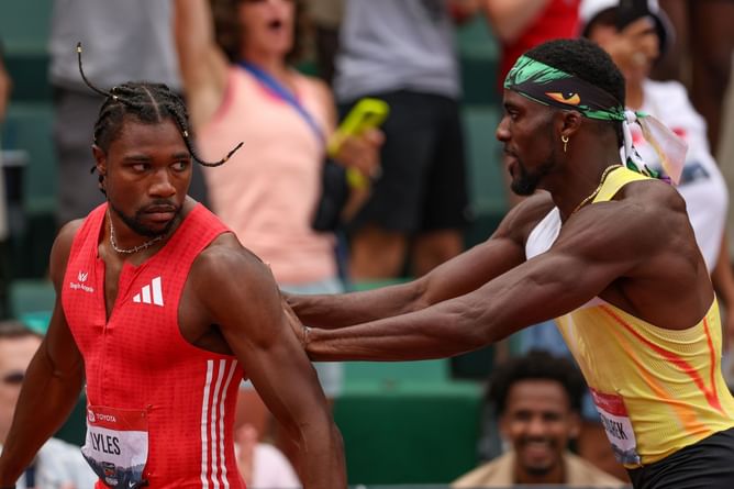 "Something that involves me and my woman"- Noah Lyles refuses to get into details about the feud with Kenny Bednarek