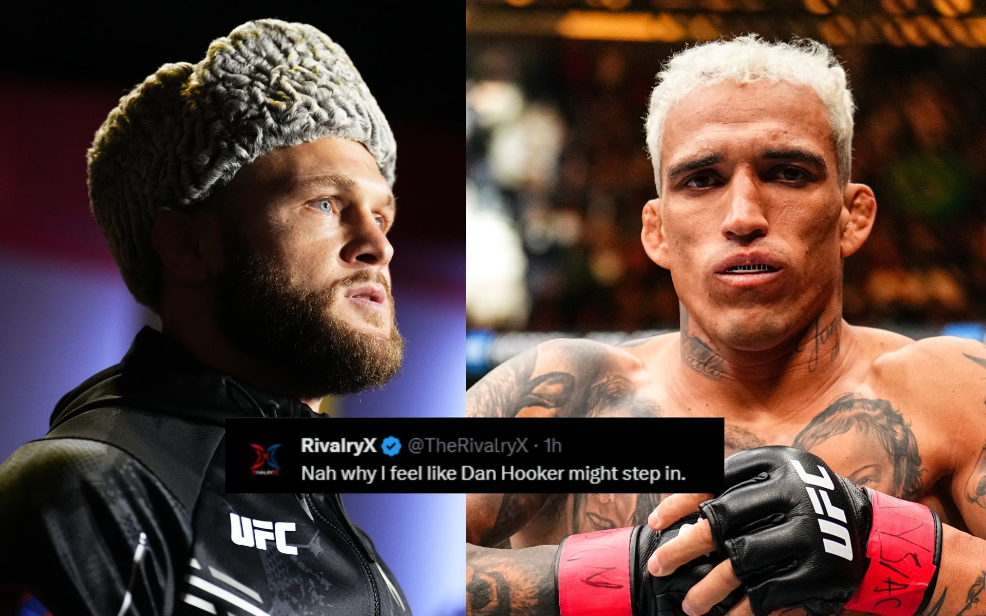 Fans react to the news of Charles Oliveira vs. Rafael Fiziev being canceled.  [Images courtesy: Getty]