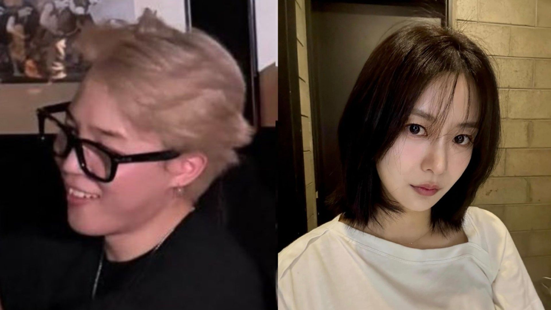 Jimin at the party and Song Da-eun (Image via Instagram/@mamachichi_style and @da.eun.da.eun)