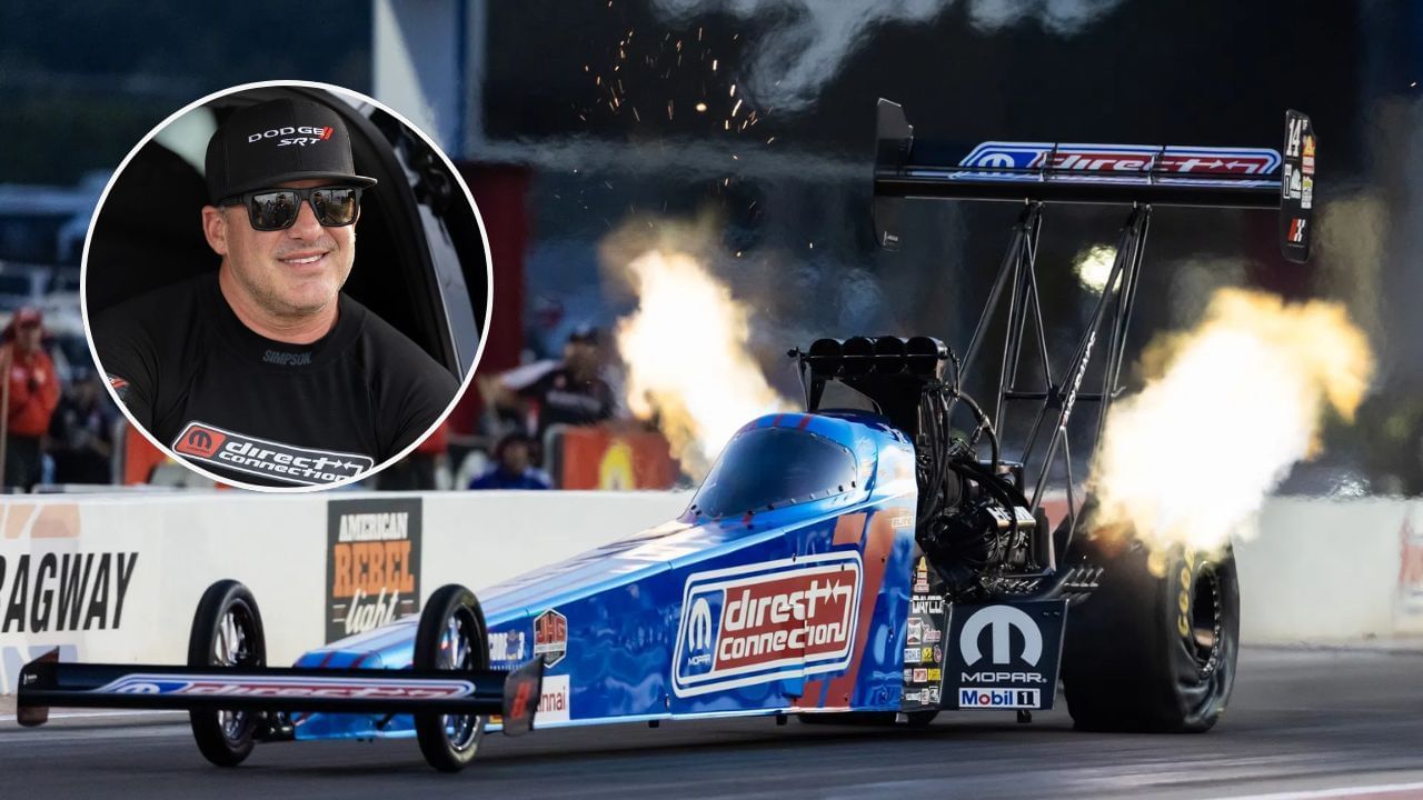 Tony Stewart during qualifying for the Carolina Four Wide Nationals at zMax Dragway on  Sep 19, 2025. Image: Imagn