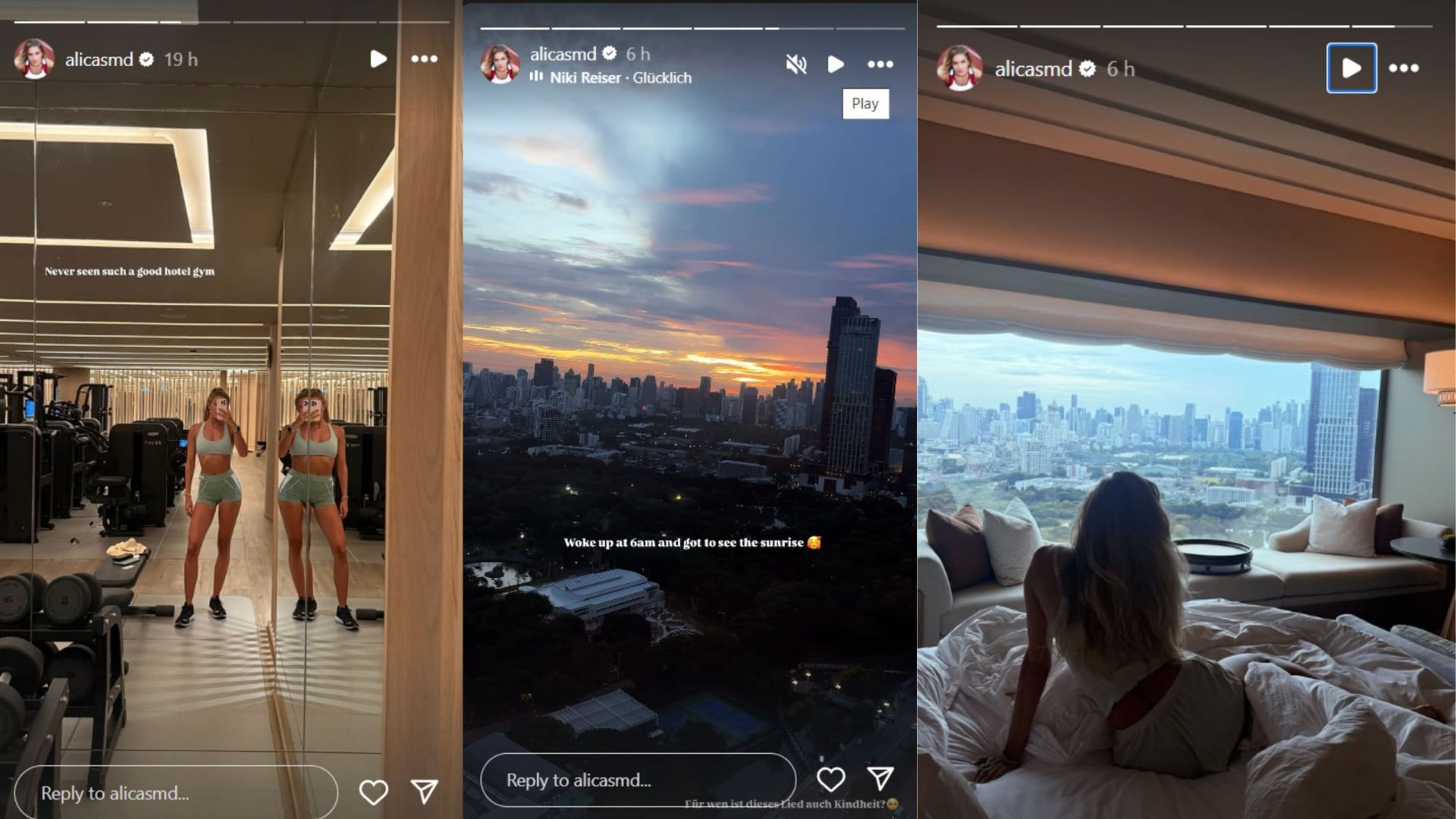 Screenshot of stories (Image via IG/@alicasmd)