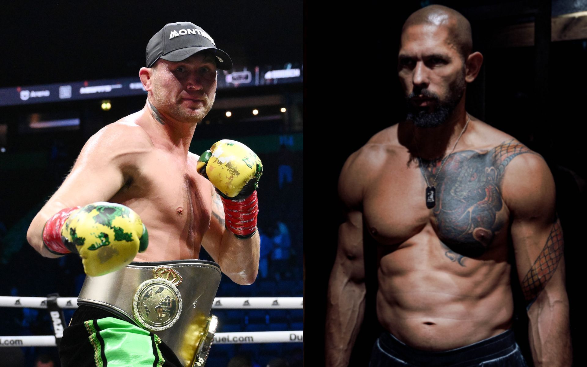 Darren Till (left) and Andrew Tate (right) go back and forth on X. [Images courtesy: Getty and @cobratate on X]