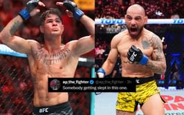 "Gonna be a banger!" - Fans react to Diego Lopes and Jean Silva's intense staredown ahead of Noche UFC clash
