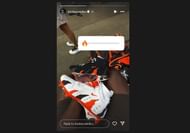 @shedeursanders' Instagram story