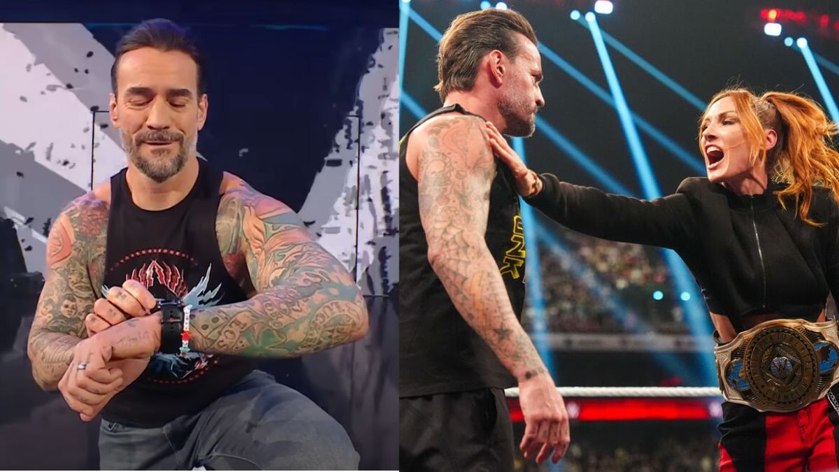 Becky Lynch provoked CM Punk on RAW. [Images via WWE