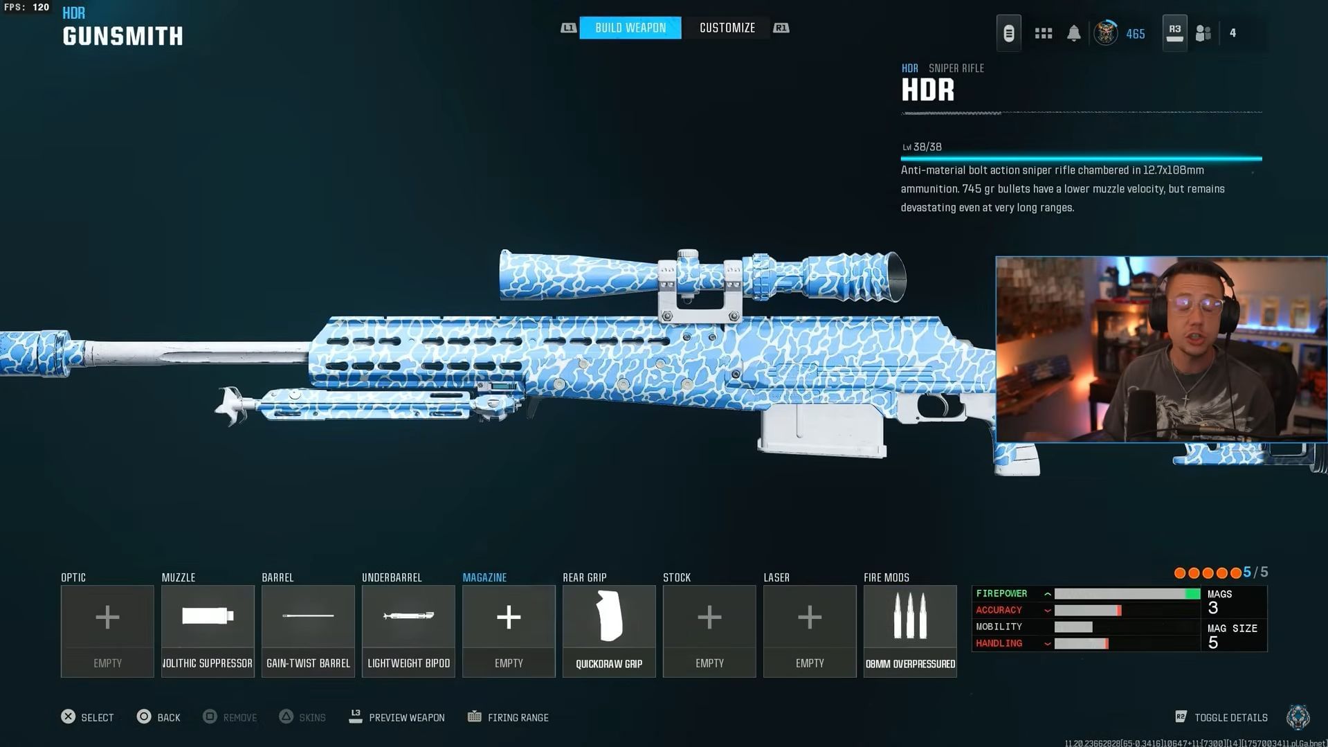 HDR Warzone meta loadout (Image via Activision and YouTube/WhosImmortal)