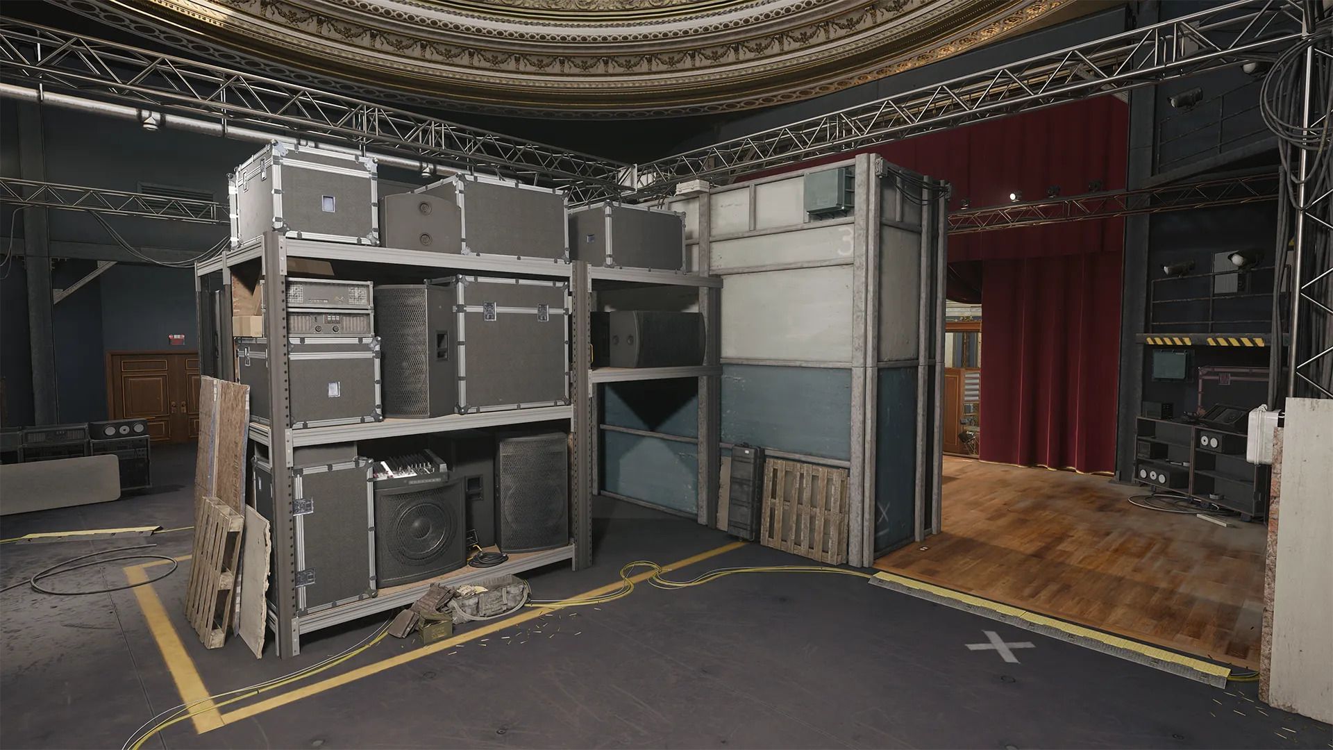 Equipment boxes in Stage (Image via Activision)