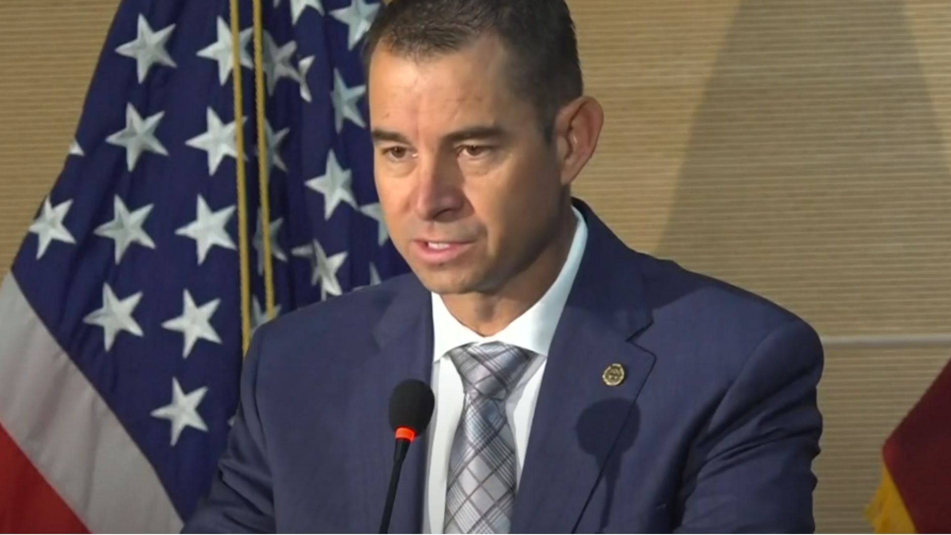 Beau Mason addresses the media a day after Charlie Kirk&#039;s death (Image via Sky News Australia/YouTube)