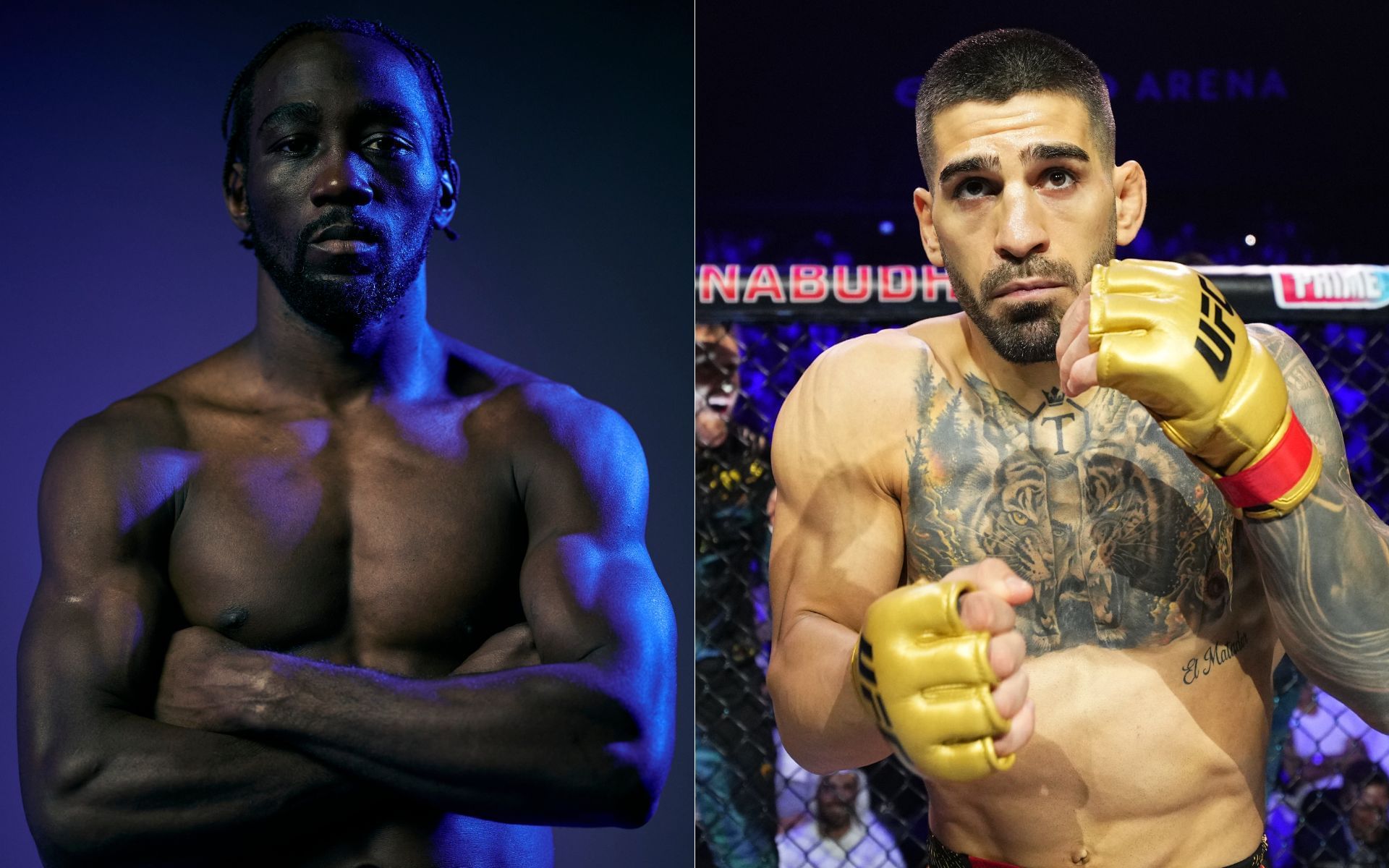 Terence Crawford (left) and Ilia Topuria (right) has been going back and forth for some time. [Images courtesy: Getty Images]