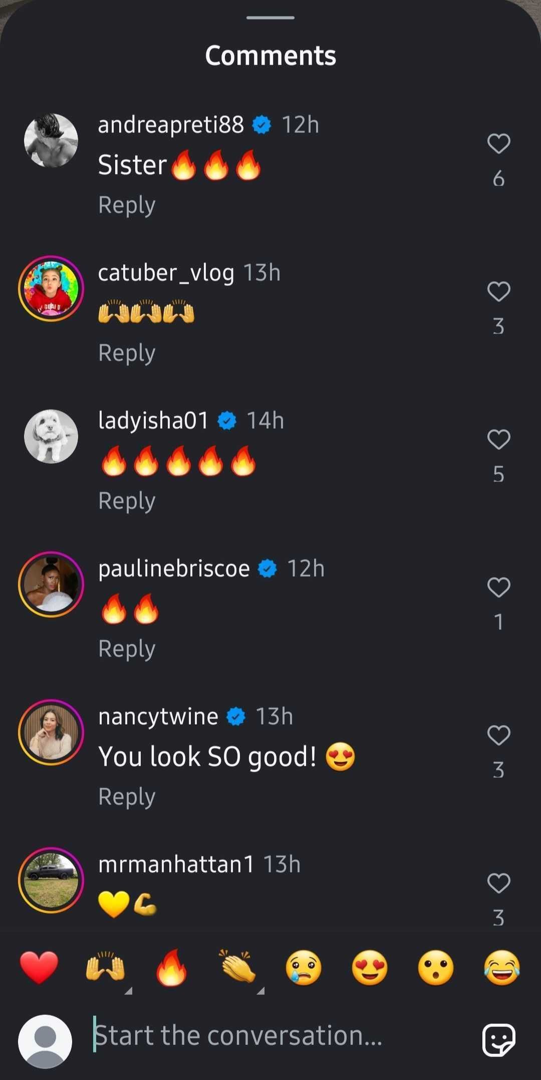 Comments section