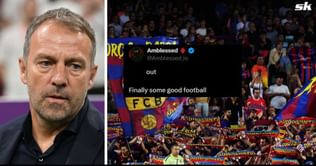 "What's the surprise after the match he played lol", "What a manager" - Barcelona fans hail Hansi Flick for dropping star from XI for Sociedad clash