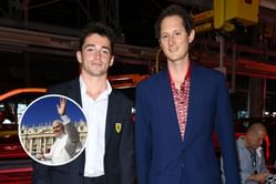 "We got the Pope praying for Ferrari before GTA 6": Fans react to John Elkann giving Charles Leclerc's steering wheel to the Pope