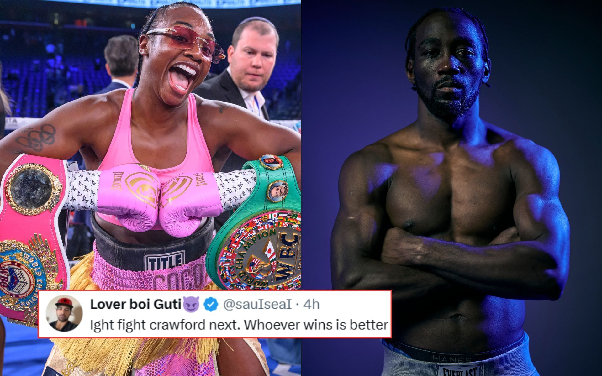 Claressa Shields (left) and Terence Crawford (right) are the only boxers in the four belt era to claim undisputed glory in three weight classes.[Images courtesy: Getty Images]