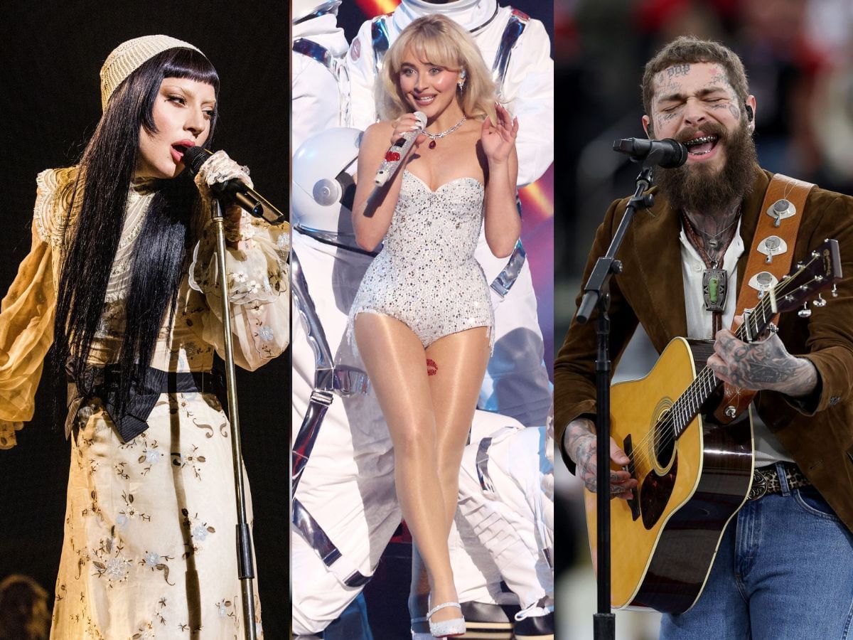 Lady Gaga, Sabrina Carpenter and Post Malone