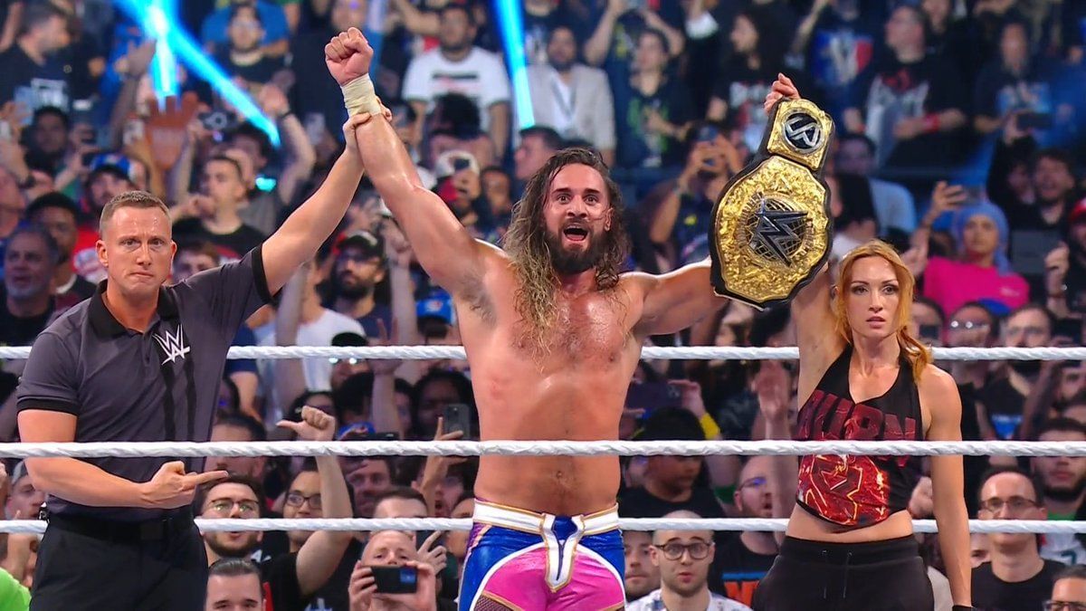 Seth Rollins retained his Title at Clash in Paris. [Image credits: WWE on X/Twitter]
