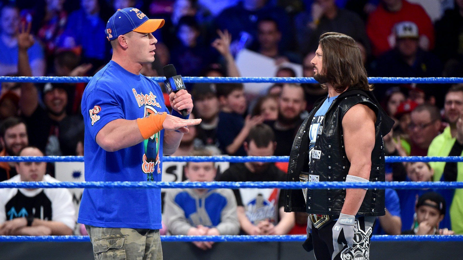 John Cena and AJ Styles. [Image credits: wwe.com