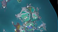 Locations of all Radiant Beast enemies on Blue Amber Lake and Nothing Passage areas (Image via Sportskeeda Gaming || HoYoverse)