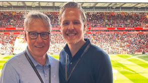 Bruins' Hampus Lindholm takes a "day trip" to witness Liverpool's win over Arsenal with his dad Jonas