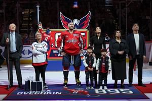 WATCH: Rasmus Sandin joins Capitals’ captain Alex Ovechkin and his sons for intense ball hockey