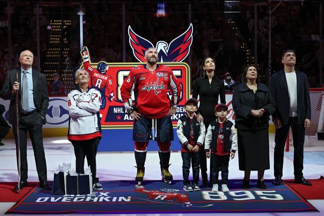 WATCH: Rasmus Sandin joins Capitals’ captain Alex Ovechkin and his sons for intense ball hockey