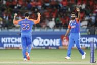 Kuldeep Yadav (left) picked up three wickets in India's Asia Cup 2025 Super Four clash against Bangladesh. (P{C: Getty)