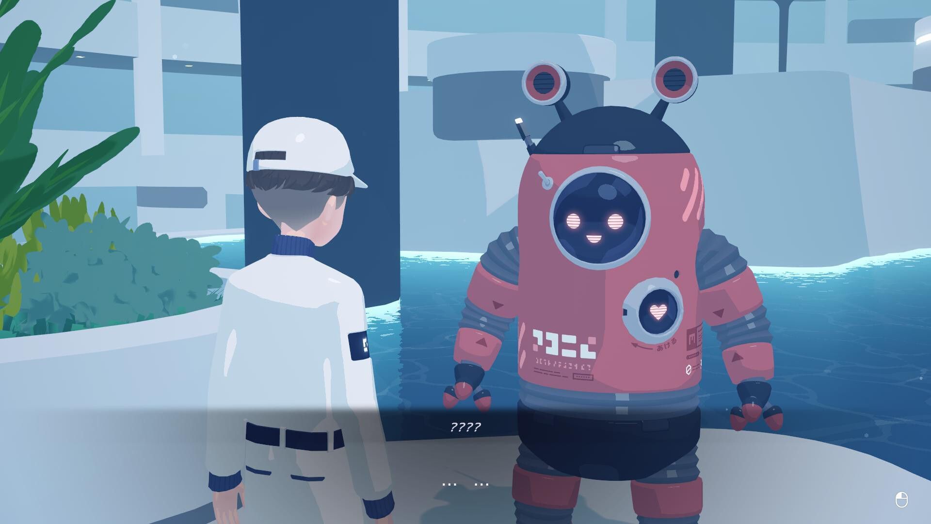 The residents of D-topia are weird, but in an intriguing manner (Image via Annapurna Interactive)