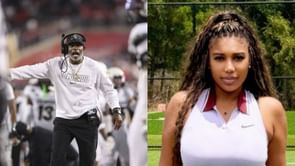 Coach Prime's daughter Deiondra Sanders flexes her fashion sense in all blue cozy outfit with 1 Y/O son baby Snow