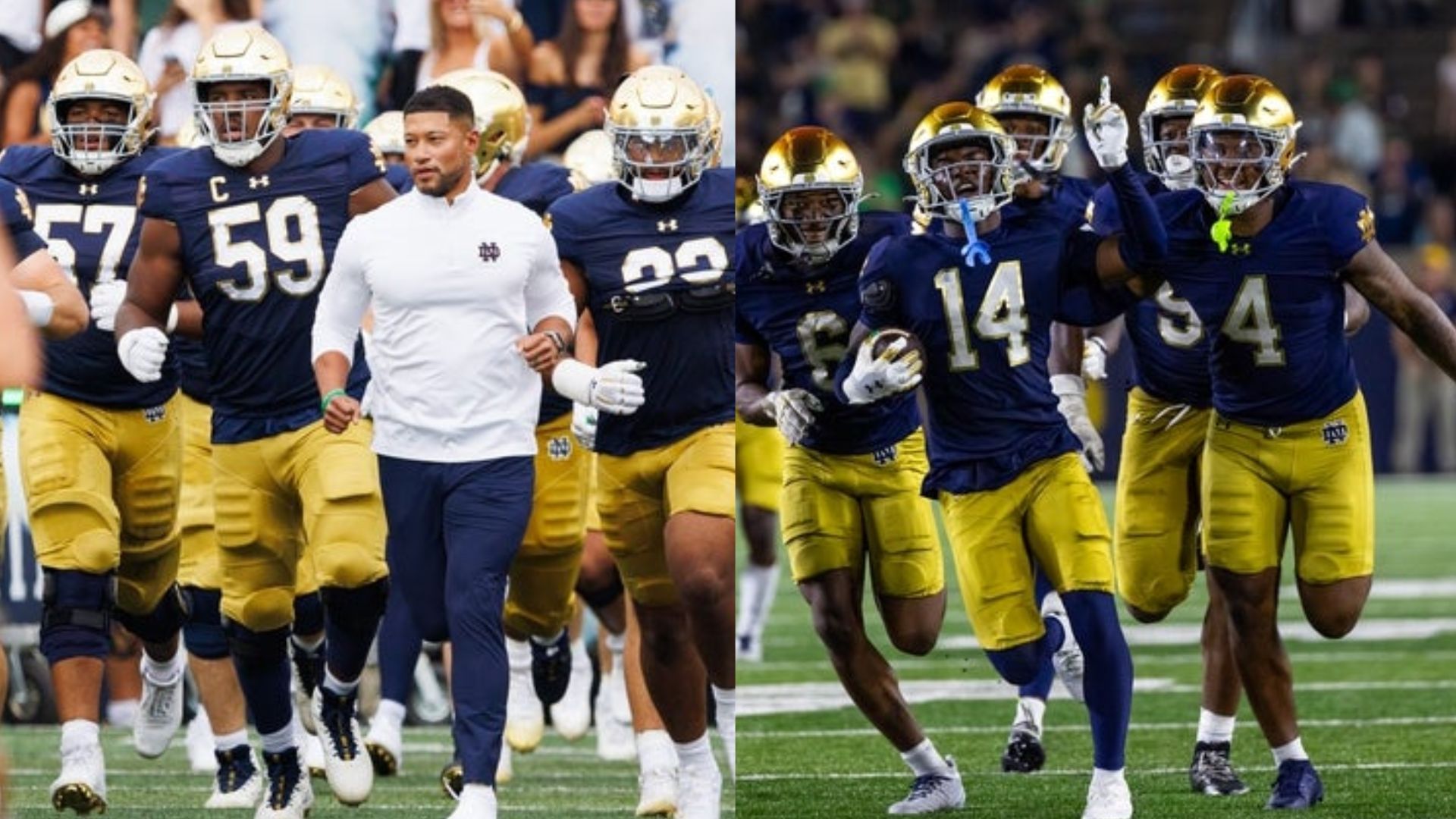 The Notre Dame Fighting Irish team