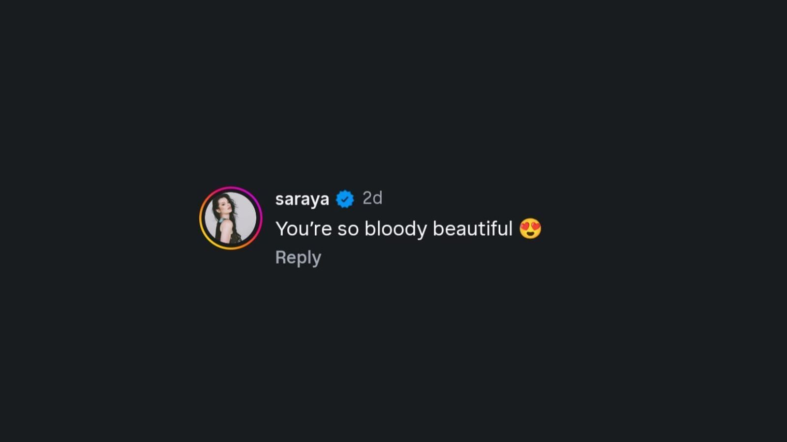 Saraya&#039;s comment [Image via Cameron&#039;s X]