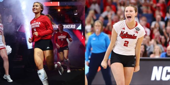 "So fun" - Nebraska Volleyball's Bergen Reilly and Maisie Boesiger share excitement after fun-filled Kansas Speedway visit