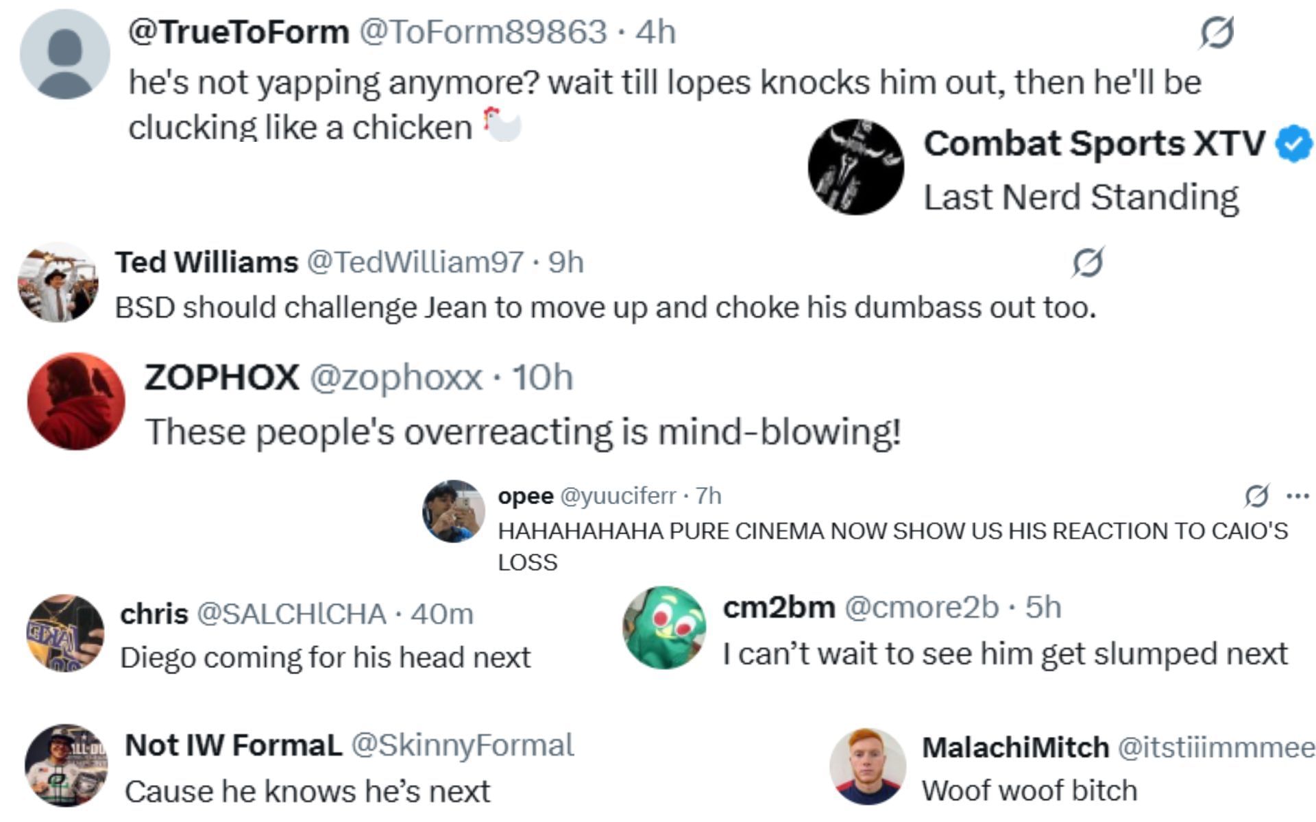 Screenshots courtesy: @ufcontnt on X