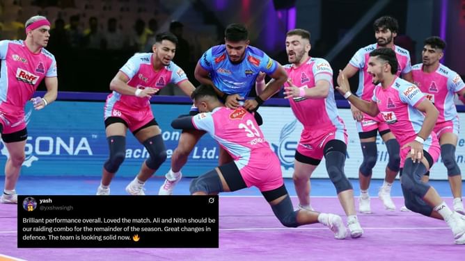 "The team is looking solid now" - Fans react as Jaipur Pink Panthers beat Bengal Warriorz to clinch second consecutive win in Pro Kabaddi 2025