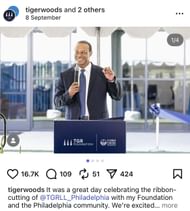 Image taken from Tiger Woods’ Instagram Feed _ Source: Instagram/@tigerwoods