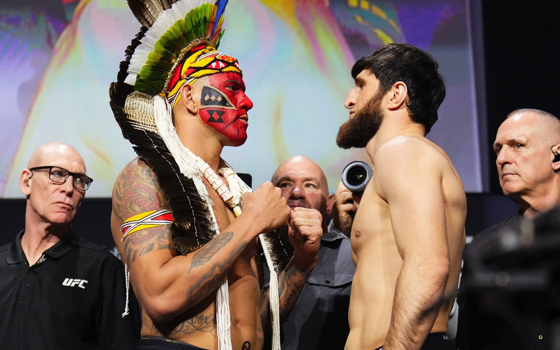 Alex Pereira and Magomed Ankalaev will square off in a rematch at UFC 320. [Image courtesy: Getty]