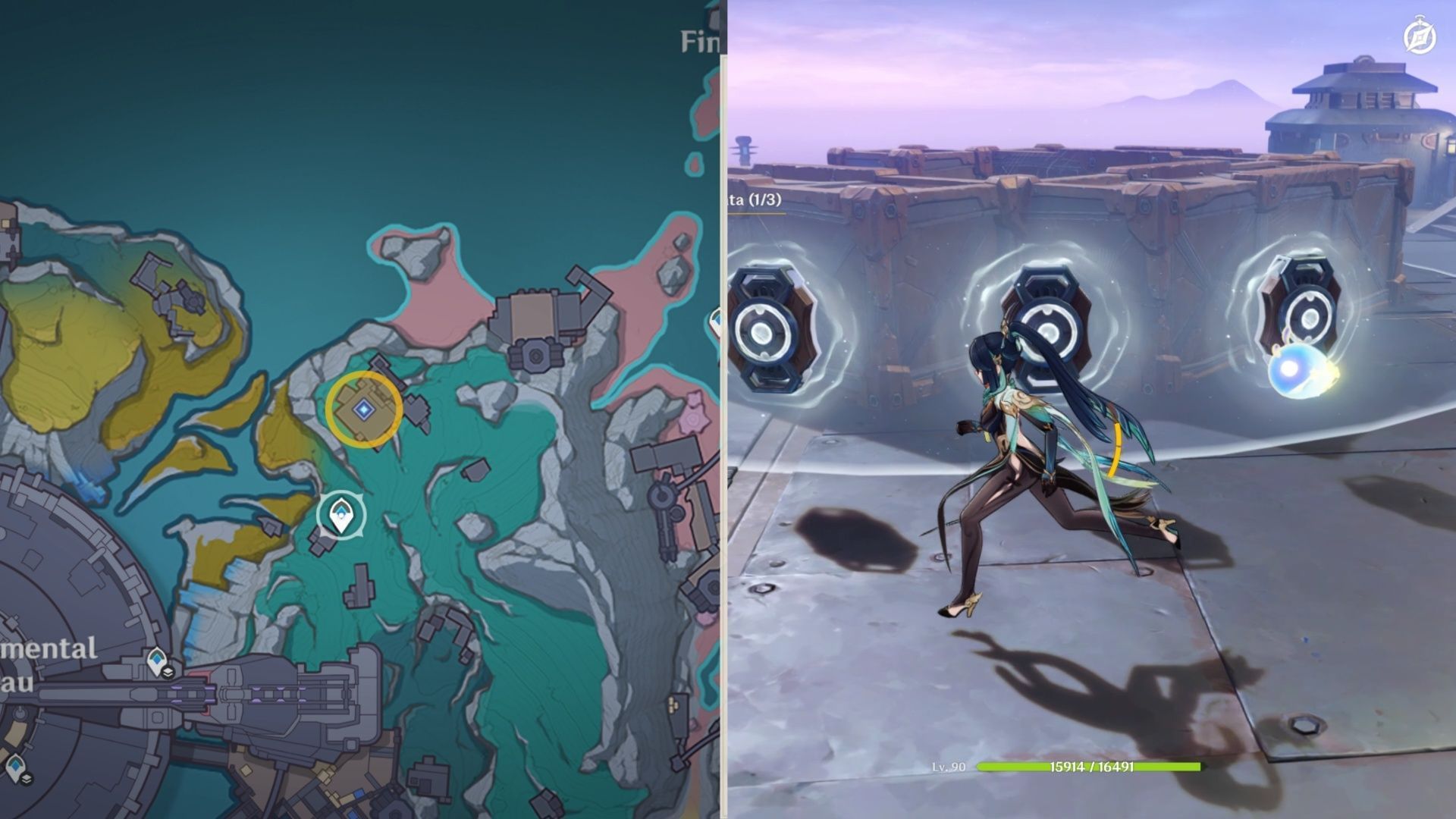 Location of the first cassette (Image via HoYoverse)