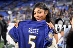 Angel Reese sends 4-word message to Lamar Jackson and Ravens for season opener vs. Josh Allen's Bills amid Chicago Sky star's suspension