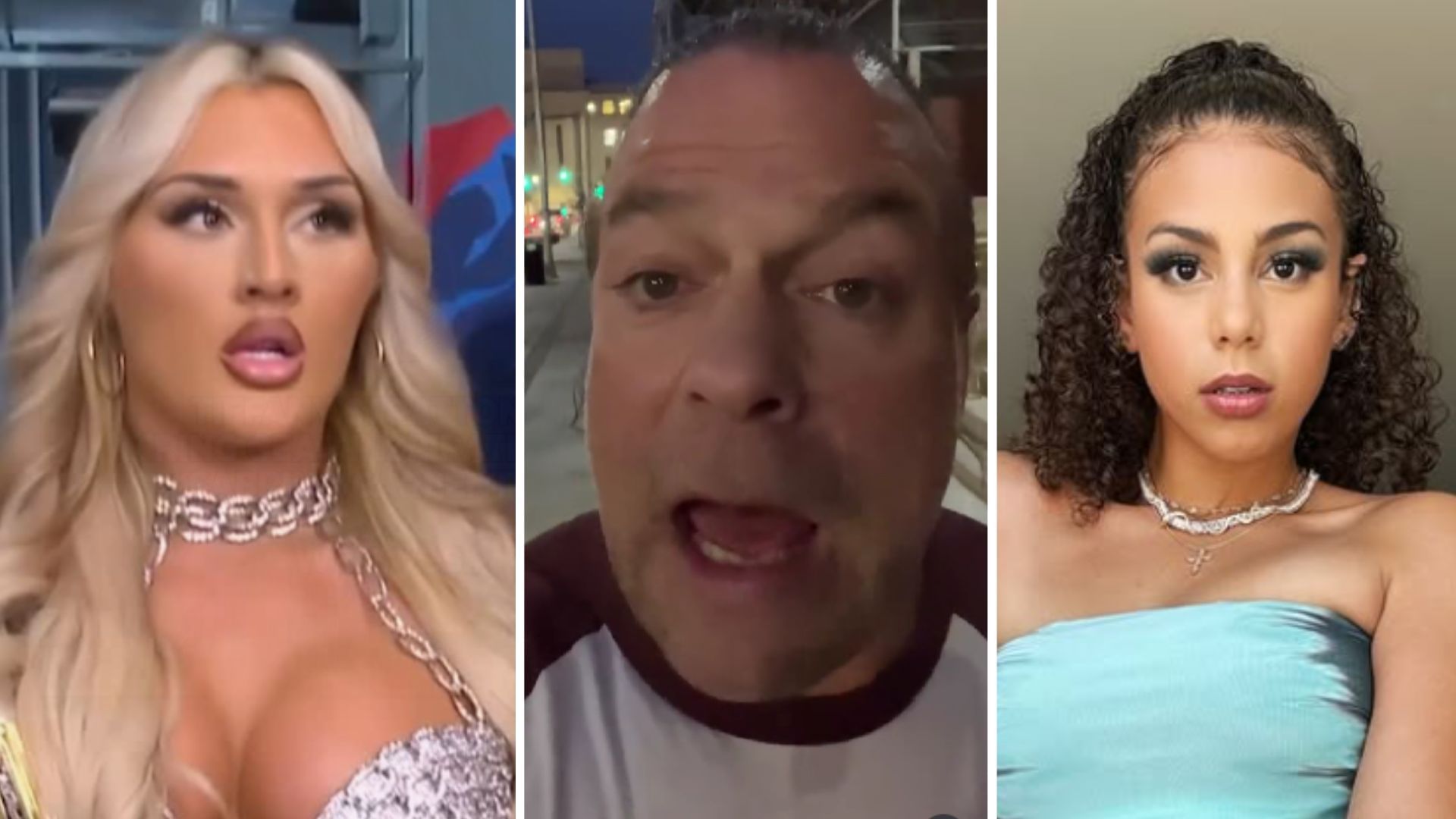Tiffany Stratton (left), Rob Van Dam (middle), Samantha Irvin (right) [Image credits: WWE