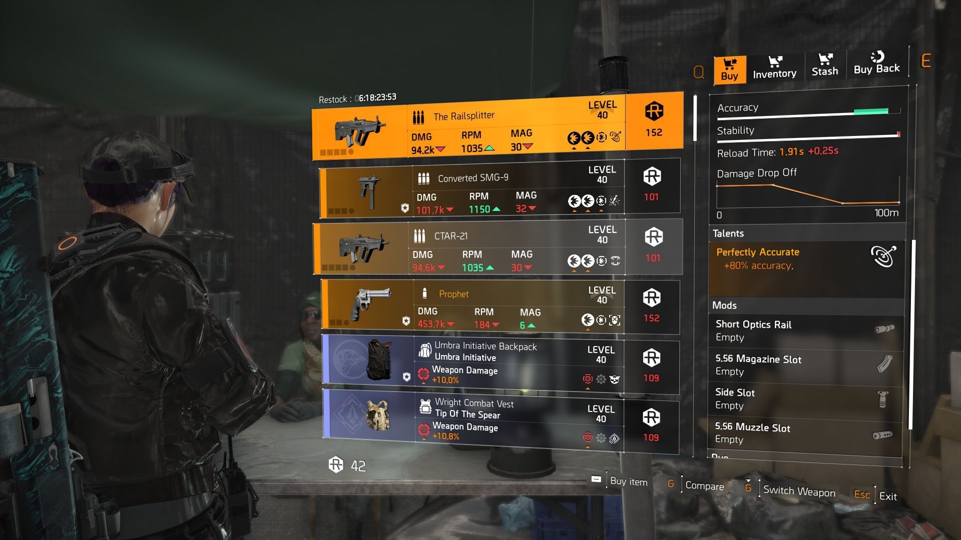 The Division 2 vendor found at DZ South (Image via SK Gaming || Ubisoft)