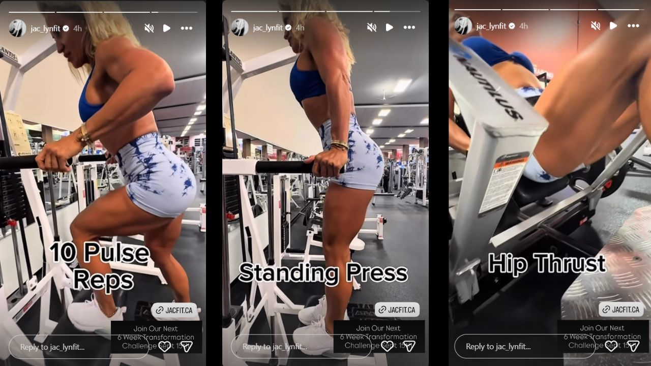 Screenshot of Jaclyn Cordeiro&#039;s Instagram Stories (Images from- Instagram.com/@jac_lynfit IG Stories)